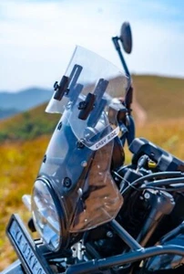 "WINDSHIELD VISOR EXTENDER, CLEAR" FIT FOR ROYAL ENFIELD HIMALAYAN 450 - Picture 1 of 3