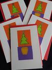 Christmas Cards and envelopes pk 5,  4" x 5.5" approx Freepost U.K 