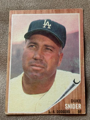 Topps Duke Snider #500 1962 en muy buen estado Dodgers Foto 1 de 2