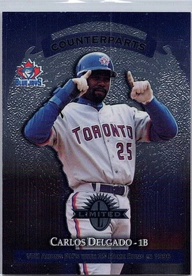 Donruss Limited 1997 - Contrapartes Carlos Delgado, Wally Joyner #185 Foto 1 de 2