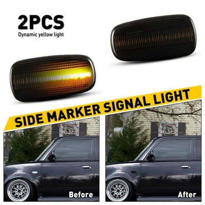 LUZ MARCADORA LATERAL LED HUMO HUMO ÁMBAR SECUENCIAL GUARDABARROS DELANTERO para Scion xB 2004-2006 Foto 1 de 4