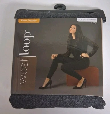 West Loop Women's Fleece Leggings Dark Gray Size S / M - Image 1 of 2