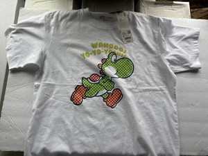 NEW Uniqlo Yoshi Boys Small (35/38) Short Sleeve Shirt - Picture 1 of 6