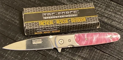 Navaja de Bolsillo Tac-Force Speedster TF-672PK Colección Platino Nueva en Caja - K111 Foto 1 de 4