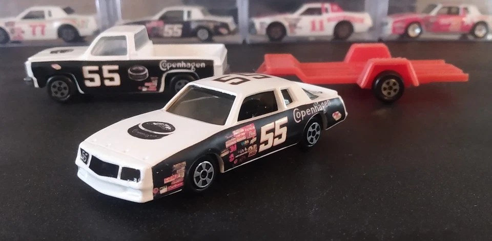 Vintage Ertl 1/64 nascar #33 Copenhagen race car Plus Pickup and trailer set - Image 1 of 4