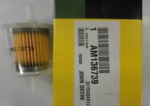 JOHN DEERE Genuine OEM Fuel Filter X475 X575 X700 X710 AM136739 - Picture 1 of 1