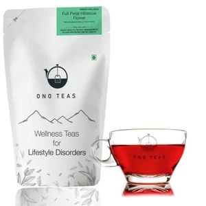 Ono Teas Full Petal Hibiscus Flower (50 Grams 25 Cups) Free Shipping World Wide - Picture 1 of 7