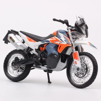 1:18 BBurago Scale KTM 790 Adventure R Rally Motorcycle Model Bike Toy - Image 1 of 4