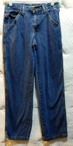 Hydraulic Stonewash blau Größe 3/4/28" Taille x 30" Schrittlänge Cargo Jeans-wie besehen - Bild 1 von 4