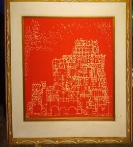 HOUSE OF THE OPERA BOUFFE (HAUS DER OPERA BUFFA). 1925. By Paul Klee.