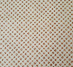 Cuddle Time BTY Helz Cuppleditch Quilting Treasures Diagonal Brown White Check - Picture 1 of 3