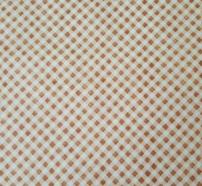 Cuddle Time BTY Helz Cuppleditch Acolchado Tesoros Diagonal Marrón Blanco Cuadros Foto 1 de 3