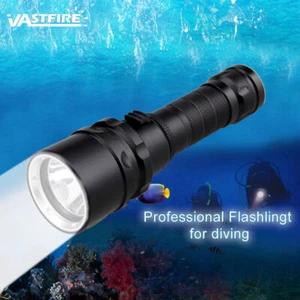 Waterproof 5000LM LED Scuba Diving Flashlight Torch Light Underwater 100M - Picture 1 of 12