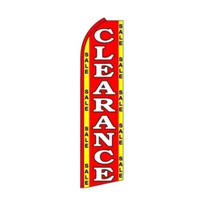 Clearance Sale Swooper Flutter Feather Flag | 3ft W x 11.5ft Tall - Picture 1 of 3