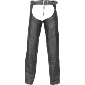 Highway 21 Maverick Leather Motorcycle Chaps Men's Sizes S, M, XL - 3X - Foto 1 di 2