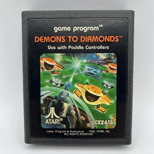 Atari 2600 - Demons To Diamonds - CX-2615 - Carro de juego solamente - 1982 - Funciona - Imagen 1 de 8
