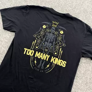 Zero Foxtrot Too Many Kings Mens Shirt S Skeleton Skull Military Tactical SS EUC - Picture 1 of 9