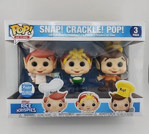 Funko Pop! Ad Icons Rice Krispies - Snap! Crackle! Pop! 3 Pack (Funko Shop Ex) - Picture 1 of 6