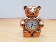 Bear Eurastyle NOVELTY MINIATURE CLOCK Brass? Teddy