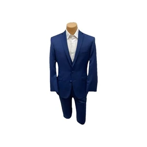 Boys GiNova Super Blue Moda Suit - Trim Fit Perfect for Weddings! Size 4 - Picture 1 of 5