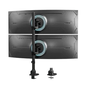 Dual Monitor-Arm Ultrawide Heavy Duty - 27-57 inch Vertical Dual Monitor Moun... - Picture 1 of 8