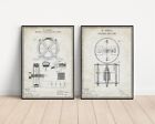 Tesla Blueprints, Tesla Patent Designs, Retro, parchment, science, student