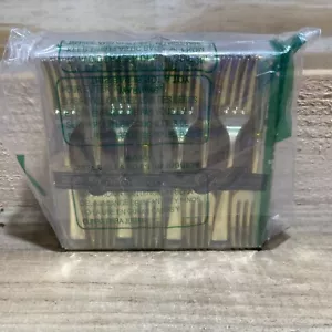 80 Count Plastic Gold Colored Mini Appetizer Forks - Picture 1 of 4