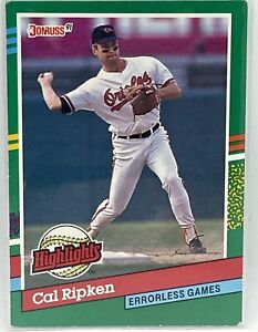 1991 Donruss #BC-17 - Cal Ripken, Baltimore Orioles SS; in Plastic Card Sleeve