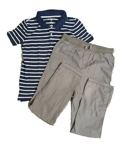 Carter's Kid2 Pcs Outfit Polo Shirt Pants Set Boys Size 14 - Picture 1 of 11