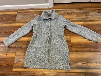 Patagonia  Grey Button Jacket Coat Peacoat Fleece Teal Girls Size XXL 16-18 - Image 1 of 4