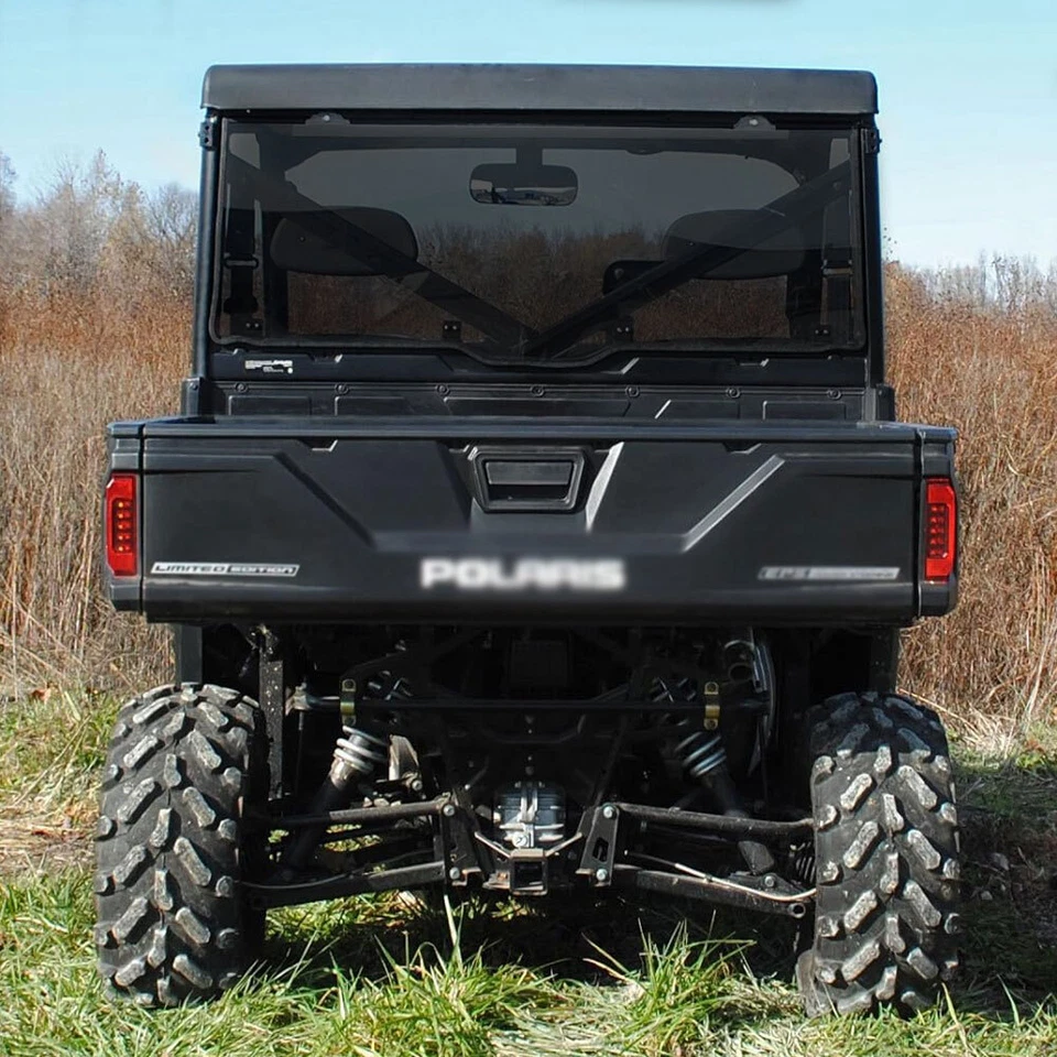 Smoke Tint Rear Windshield Window Fit For Polaris Ranger XP 570/900/1000/Crew Foto 1 de 4