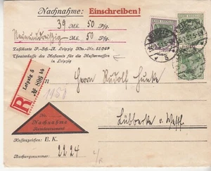 Germany: Registered Postal Order, Official Leipzig Fair Envelope, 25 Feb 1921 - Picture 1 of 2
