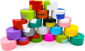 50 Pack 5ml Silicone Wax Containers, Microwave & Dishwasher Safe, Multi-Use - Picture 1 of 5