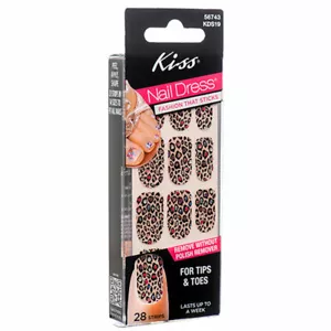 VESTIDO DE UÑAS KISS Pegatinas Calcomanías de arte en uñas Tiras Joyas Para Puntas y Dedos 28 TIRAS - Imagen 1 de 1