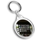 Keyring Circle - Teamwork Quote Team Office Inspire  #46352