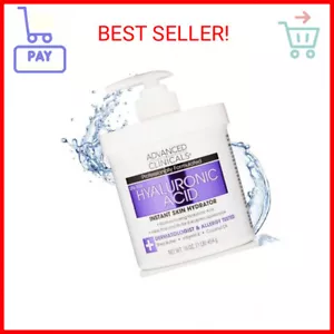 Advanced Clinicals Hyaluronic Acid Body Lotion & Face Moisturizer W/Vitamin E | - Picture 1 of 2