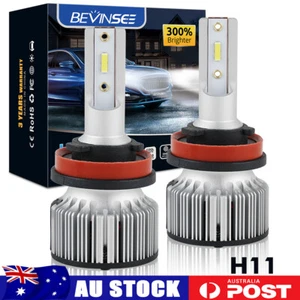 H9 H8 LED Headlight Globes Fits Mazda 3 2009 2010 Low Beam 6000K Bright White - Picture 1 of 10
