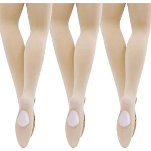 Big Girls 3 Pairs Pack Solid Color Comfortable Convertible Ballet Tights11Y-1... - Picture 1 of 7