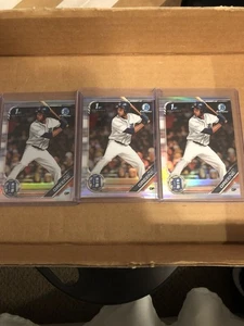 2019 1st Bowman Draft Chrome Riley Greene Refractor Rookie (3) Lot BDC-50 MINT - Bild 1 von 7