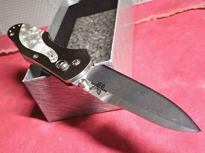 ✨ Limited Edition✨ Benchmade🦋 960-01 w/Pearl Inlay  ⚡#431/500⚡ Brand New! 🎁 - Image 1 of 4