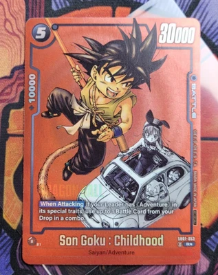 Son Goku : Childhood SB01-053 Limited Pack MANGA Version 01 Promo	Dragon Ball Ca - Image 1 of 4