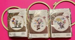 3 Set Embroidery Kit Art Craft Sewing Set DIY Cross Stitch Starter for Beginners - Picture 1 of 4