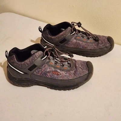 Keen Targhee Niños Talla 4 Zapato Deportivo Ventilación Gris Púrpura Bota de Senderismo Zapatos GORP Foto 1 de 4