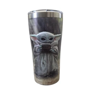 Vaso de acero inoxidable Tervis Baby Yoda Grogu Star Wars 20 oz Foto 1 de 4