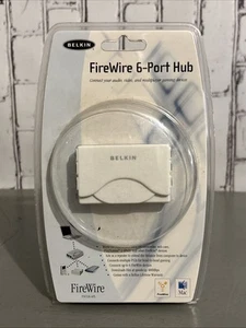 MIB BELKIN FIREWIRE 6 PORTS HUB 400MB/S WINDOWS MAC iPOD PS2 DV CAM 110V BOOSTER - Photo 1/5