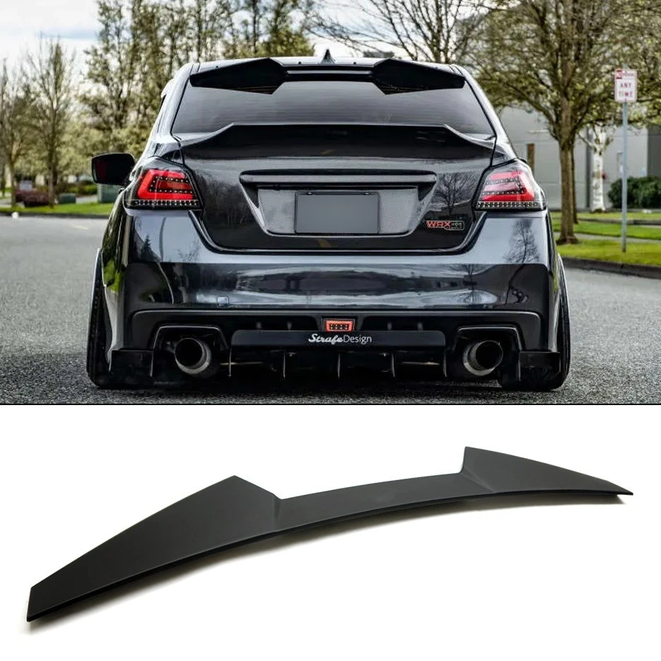 Fit 15-21 WRX STI High Kick V Flat Matte Black Rear Window Roof Spoiler Wing Foto 1 de 1