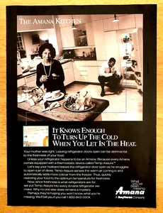 AMANA KITCHEN APPLIANCES—AFRICAN AMERICAN COUPLE—ORIGINAL 1994 MAGAZINE PRINT AD - Imagen 1 de 1