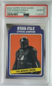 2022 Star Wars The Mandalorian NYCC Star Files #4 PSA 10 - Picture 1 of 2