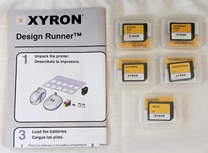 Xyron Design Runner 5 DISCS Starter Travel Occasion Generations Font + Fold Out - Picture 1 of 6