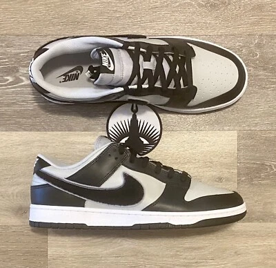 Nike Dunk Low 'Chenille Swoosh Black Grey Fog' DQ7683-001 Men's Size 13 - Image 1 of 4